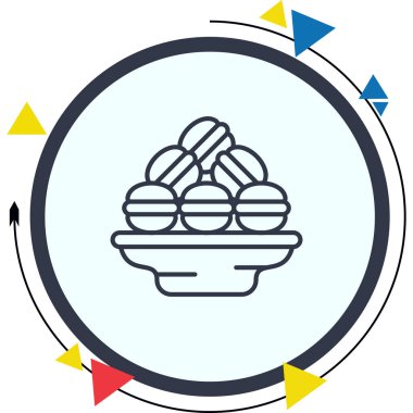 Makarna Eşsiz Soyut Markalaştırma Grafiksel ŞekliName