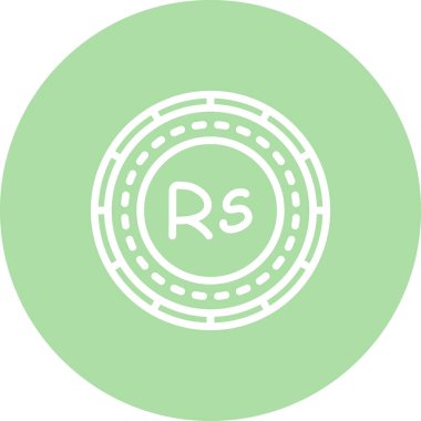 Pakistan Madeni Parası Seçkin Markalaştırma Vektör Varlığı