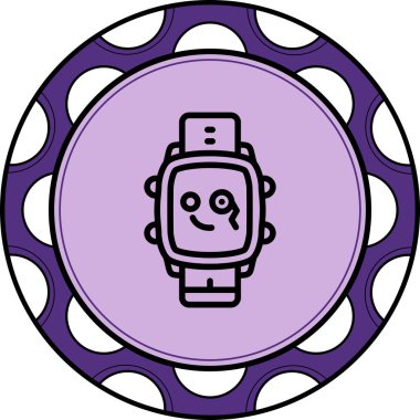 Monocle Çevirmeli Modern Dengeli Markalaşma Vektörü Sembolünü İzle