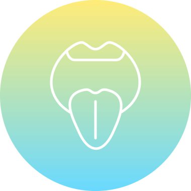 Dil Depresörü Premium Zarif Dijital Tasarım Sembolü