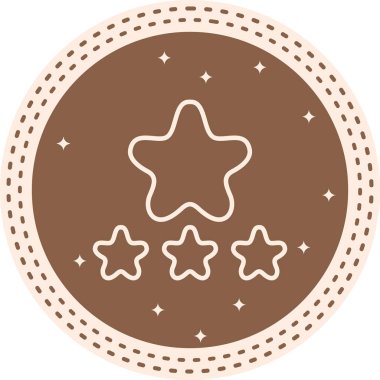 4 Yıldız Gözden Geçirmesi Profesyonel Asgari Yaratıcı Grafik Nesnesi