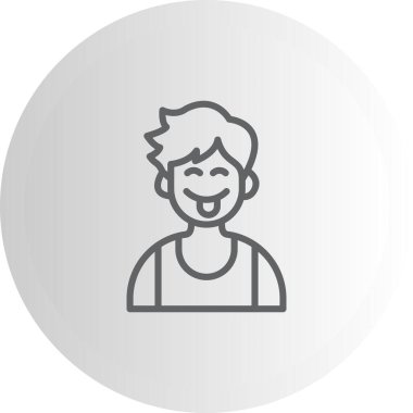 Tatlı Çocuk Profesyonel Yenilikçi Düz Tasarım Düzeni