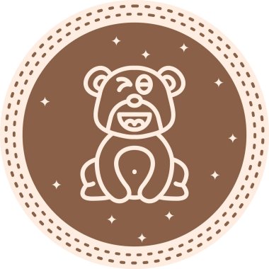 Yaramaz Ayı Yüksek Kaliteli Ölçeklenebilir Vektör İllüstrasyonu