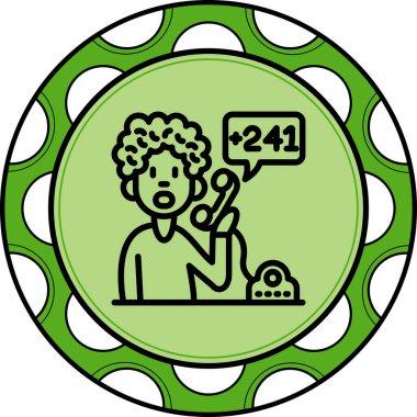 Gabon Yüksek Kaliteli Modern Vektör Elementi