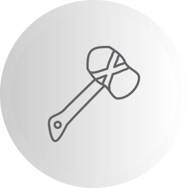 Eski Taş Çekiç Farklı İşlevsel Damgalama Grafiksel Elementi