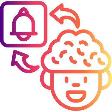 Beyin Alarmı Özel Profesyonel Yaratıcı Grafik Elementi