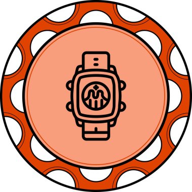 Akıllı Saat Grafik Dinamik Sofistike Düz Sanat Düzeni