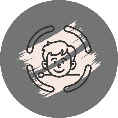 Yüz Tanıma Profesyoneli Yenilikçi Düz Tasarım Düzeni