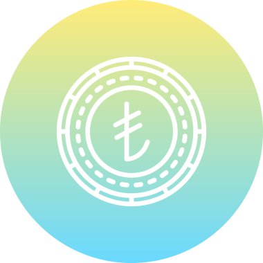 İtalyan Lira Madeni Parası Farklı Profesyonel Yaratıcı Grafik Elementi