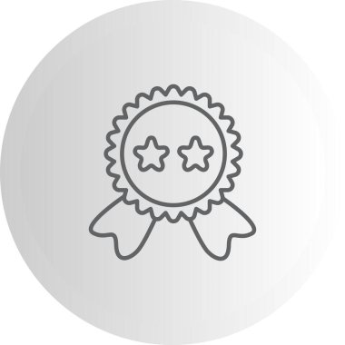 Yıldız Rozeti Profesyonel Asgari Yaratıcı Grafik Nesnesi