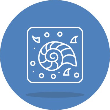 Spiral Fosil Kabuğu Profesyonel Temiz Grafik Özelliği