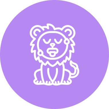 Sıcak Aslan Stili İşlevsel Web Arayüzü Elemanı