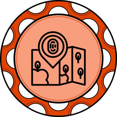 Konum Parmak İzi Dengeli Profesyonel Markalaşma Grafik Sembolü