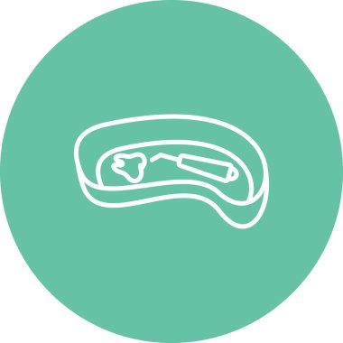 Diş Tepsisi Minimum Düz Kullanıcı Deneyimi Sembolü