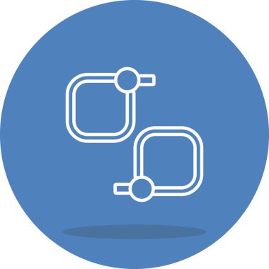 Cable Ties Stili Özel Vektör Tasarım Varlığı