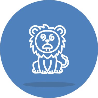 Dazed Lion Belirgin Temiz Damgalama Grafik ŞekliName