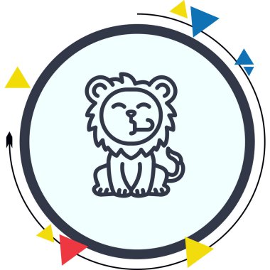 Tebrikler Aslan Seçkin Markalı Vektör Varlığı