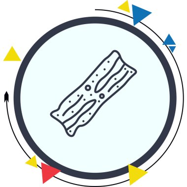 Bacon Ayırt Edilmiş Profesyonel Yaratıcı Grafik Elementi