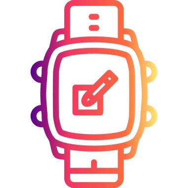 Akıllı Saat Eşsiz Yenilikçi Dijital Grafik Sembolünü Düzenle