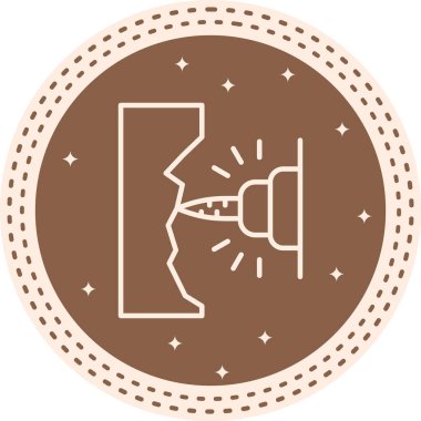 Matkap Modern Dengeli Marka Vektörü Sembolü