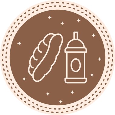 Ketçap Dinamik Özel Dijital Sanat Düzenli Hot Dog