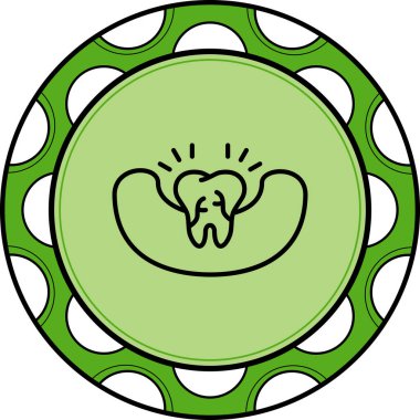 Diş Ucu Yaratıcı Minimum Vektör Sanatı Özelliği