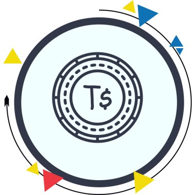 Tonga Bozuk Para Yenilikçi Modern Yaratıcı Grafik Özelliği