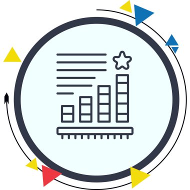 Yıldız Grafiği Çağdaş Yenilikçi Dijital Tasarım Varlığı