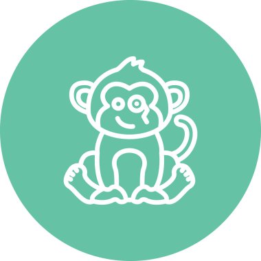 Monocle Monkey Yüksek Çözünürlüklü Sanat Sembolü