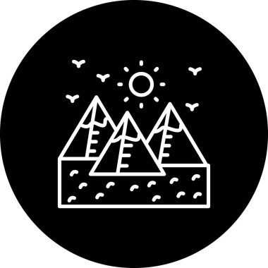 Piramitler Sofistike Özel Vektör Sanat Nesnesi