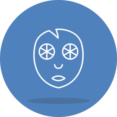 Yüz Maskesi Yüksek Çözünürlüklü Minimum Vektör Tasarımı