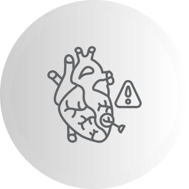 Mitral Valf Zarif Modern Yaratıcı Sanat Sembolü