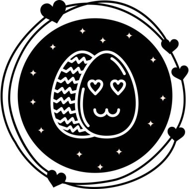 Aşık Paskalya Yumurtası Yaratıcı Eşsiz Ürün Tasarım Elementi