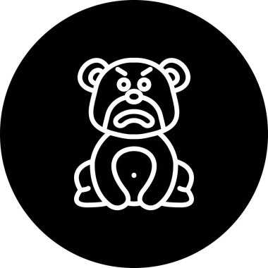 Kızgın Ayı Yaratıcı İşlevsel Web Grafik Sembolü