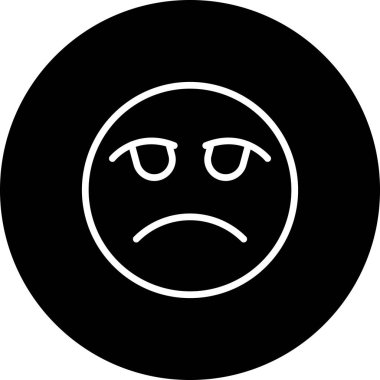 Üzücü Profesyonel Flat Grafik Sembolü