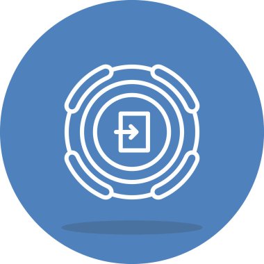 Modern Dengeli Markalaşma Vektörü Sembolünden Çık