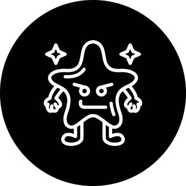 Kötü Yıldız Yüksek Kaliteli Ölçeklenebilir Vektör İllüstrasyonu