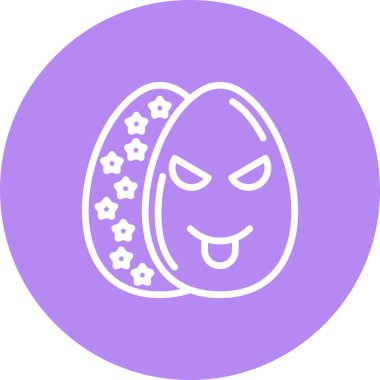 Paskalya Yumurtası Biçimli Özel Vektör Tasarım Varlığı