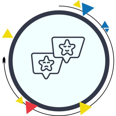 Tüketici Geribildirim Modern Dengeli Markalaşma Vektörü Sembolü