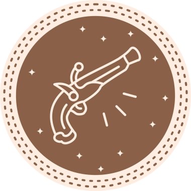 Klasik tabanca tasarımının basit taslağı