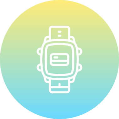 Akıllı Saat Kredi Kartı Modern Dijital Sanat Nesnesi