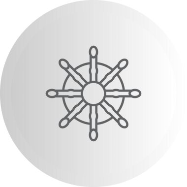 Basit denizcilik direksiyon simgesi tasarımı