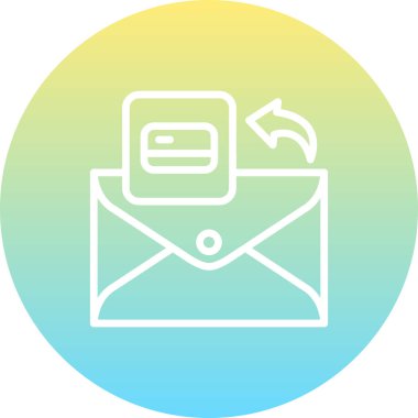 E- posta Kredi Kartı Yüksek Çözünürlüklü Sanat Sembolü