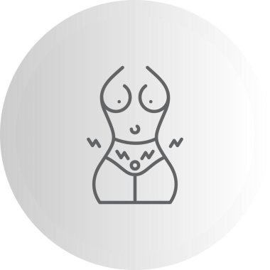 Pelvik Ağrı Yüksek Kaliteli Ölçeklenebilir Vektör İllüstrasyonu