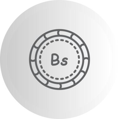 Boliviano Minimum Düz Kullanıcı Deneyimi Sembolü