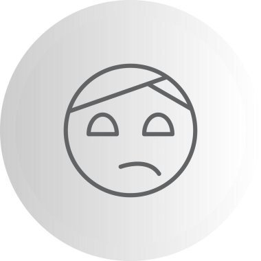 Baş Bandaj Modern Düz Vektör Tasarımı