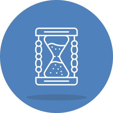 Kum Saati Yenilikçi Düz Ürün Tasarım Sembolü