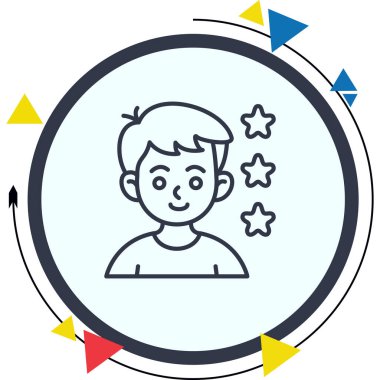 Kullanıcı İncelemesi Zarif Profesyonel Düz Grafik Sembolü