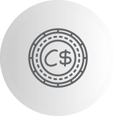 Nikaragua Bozuk Para Tarzı İşlevsel Web Arayüzü Elementi