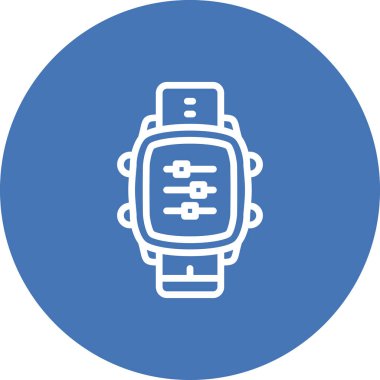 Akıllı Saat Yenilikçi Düz Ürün Tasarım Sembolünü Denetliyor